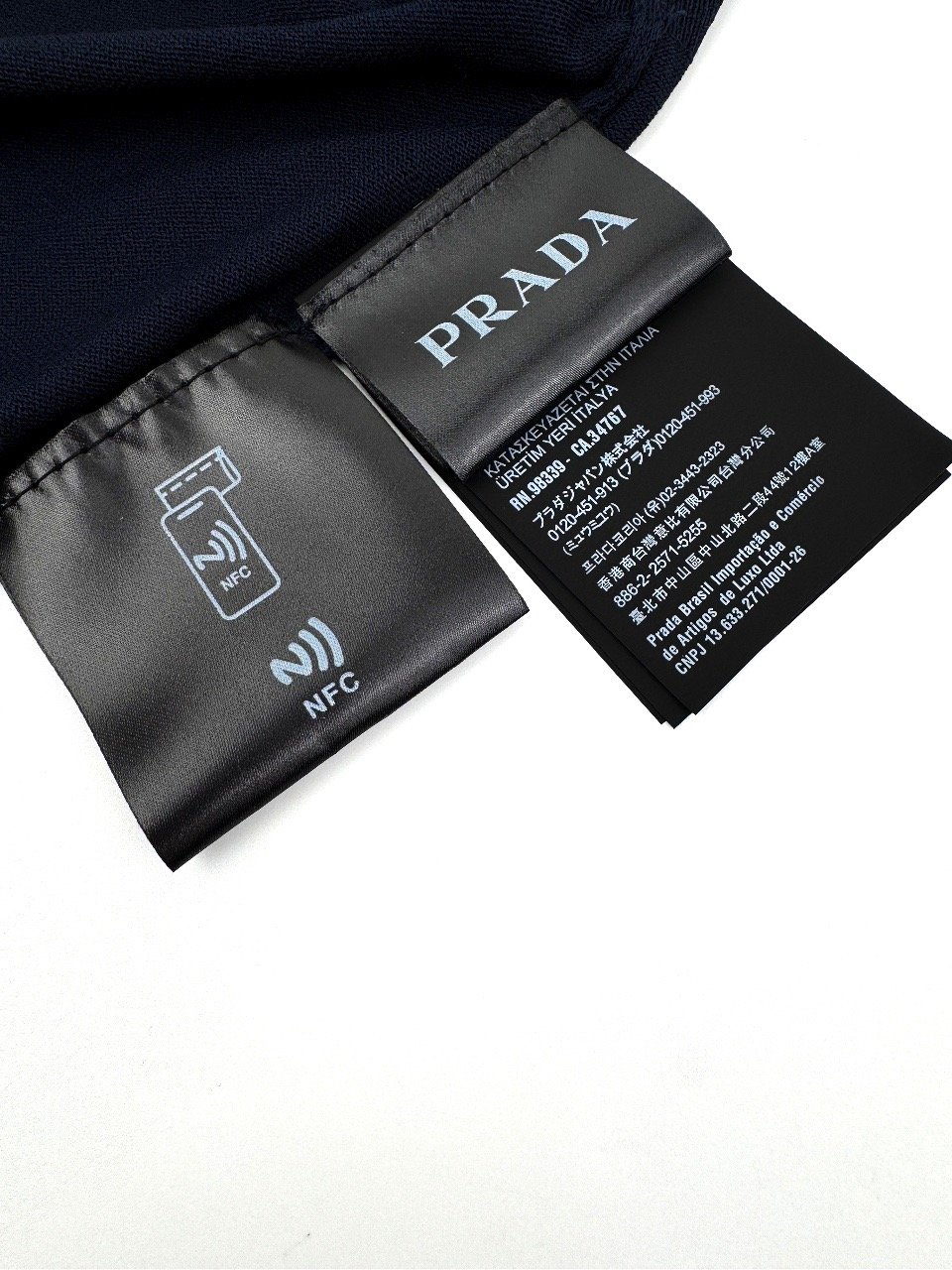 prada crewneck t shirt wit (copy)