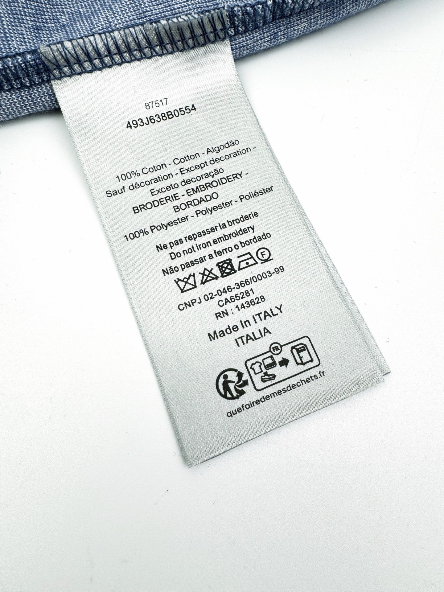 relaxed fit t shirt met dior oblique motief