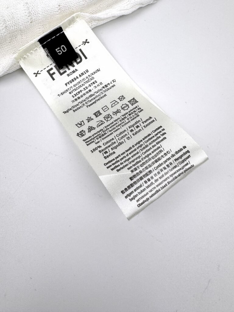 fendi motief t shirt zwart (copy)