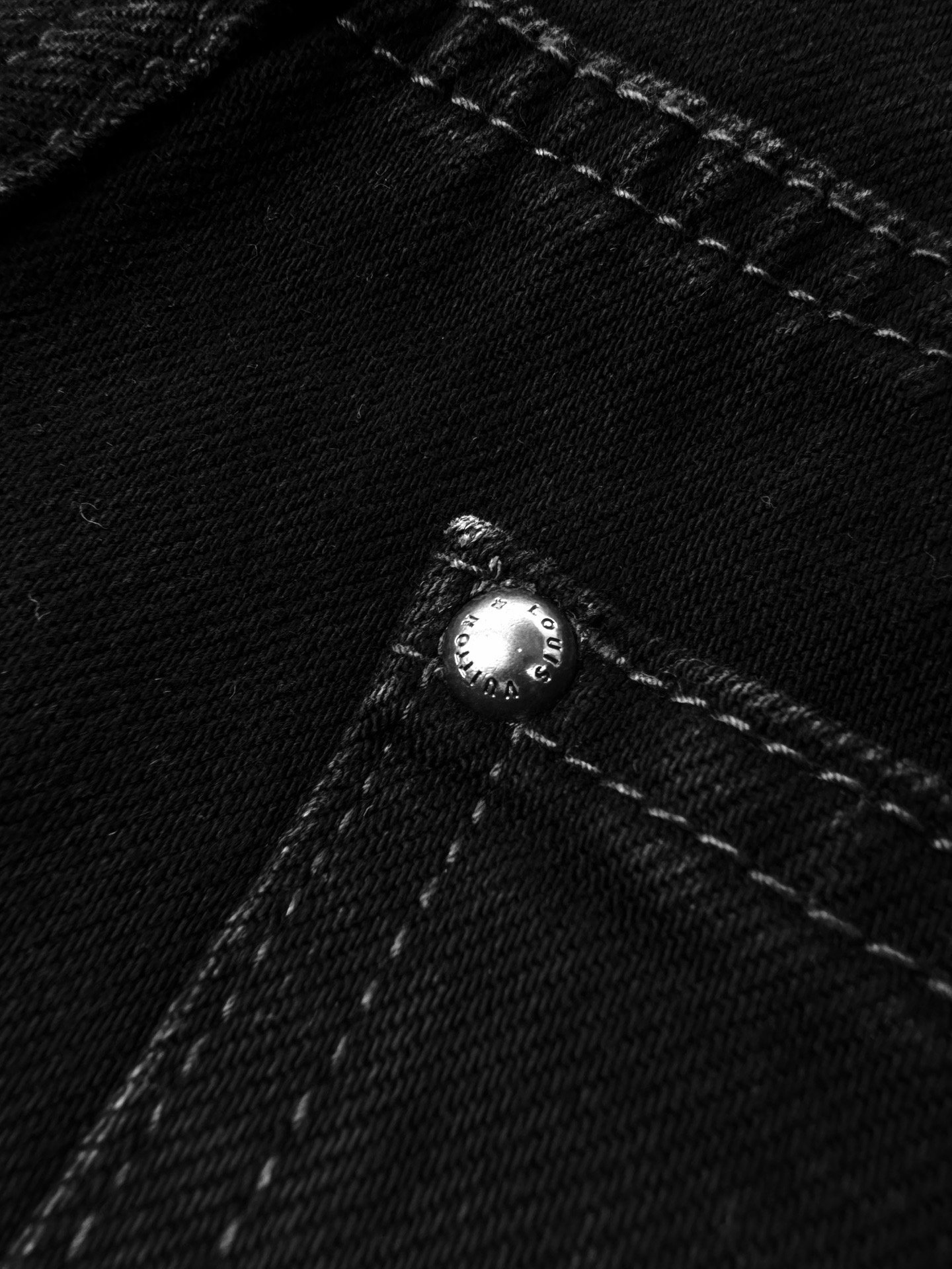 louis vuitton monogram destroy denim pants