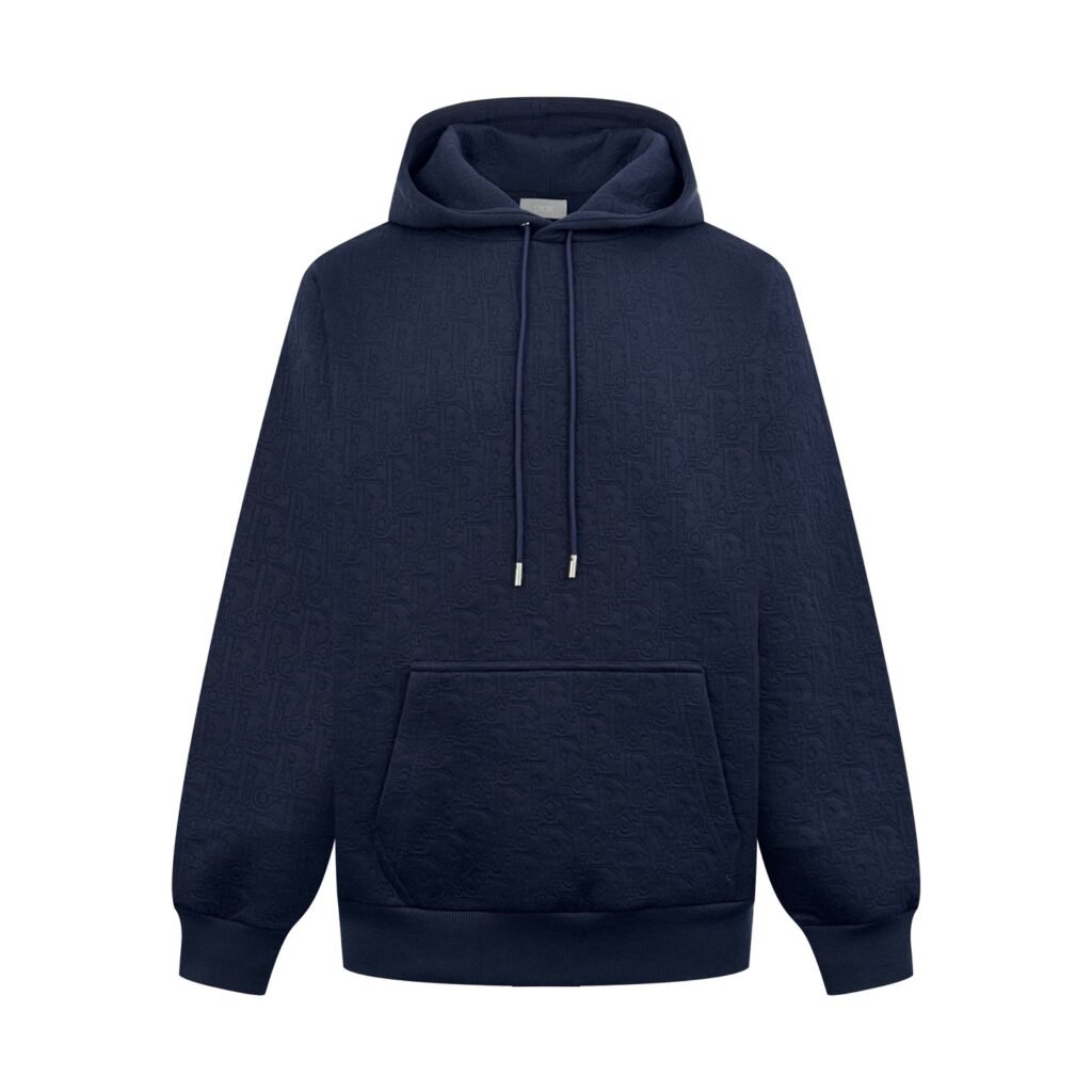 louis vuitton monogram french terry zip vest blauw (copy)