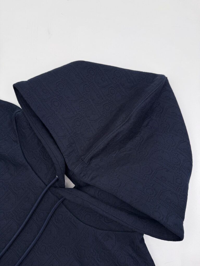 dior oblique hoodie blauw