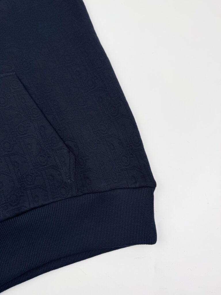 dior oblique hoodie blauw