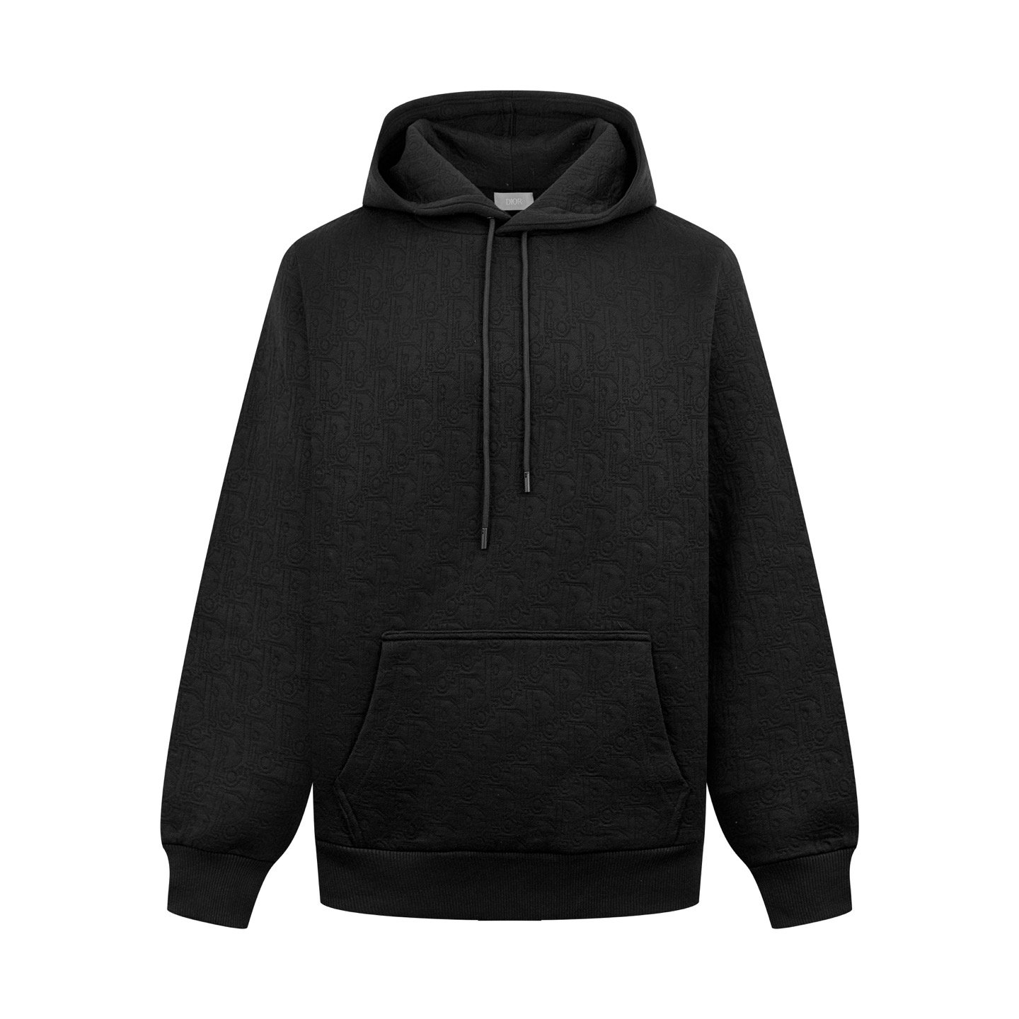 dior oblique hoodie zwart