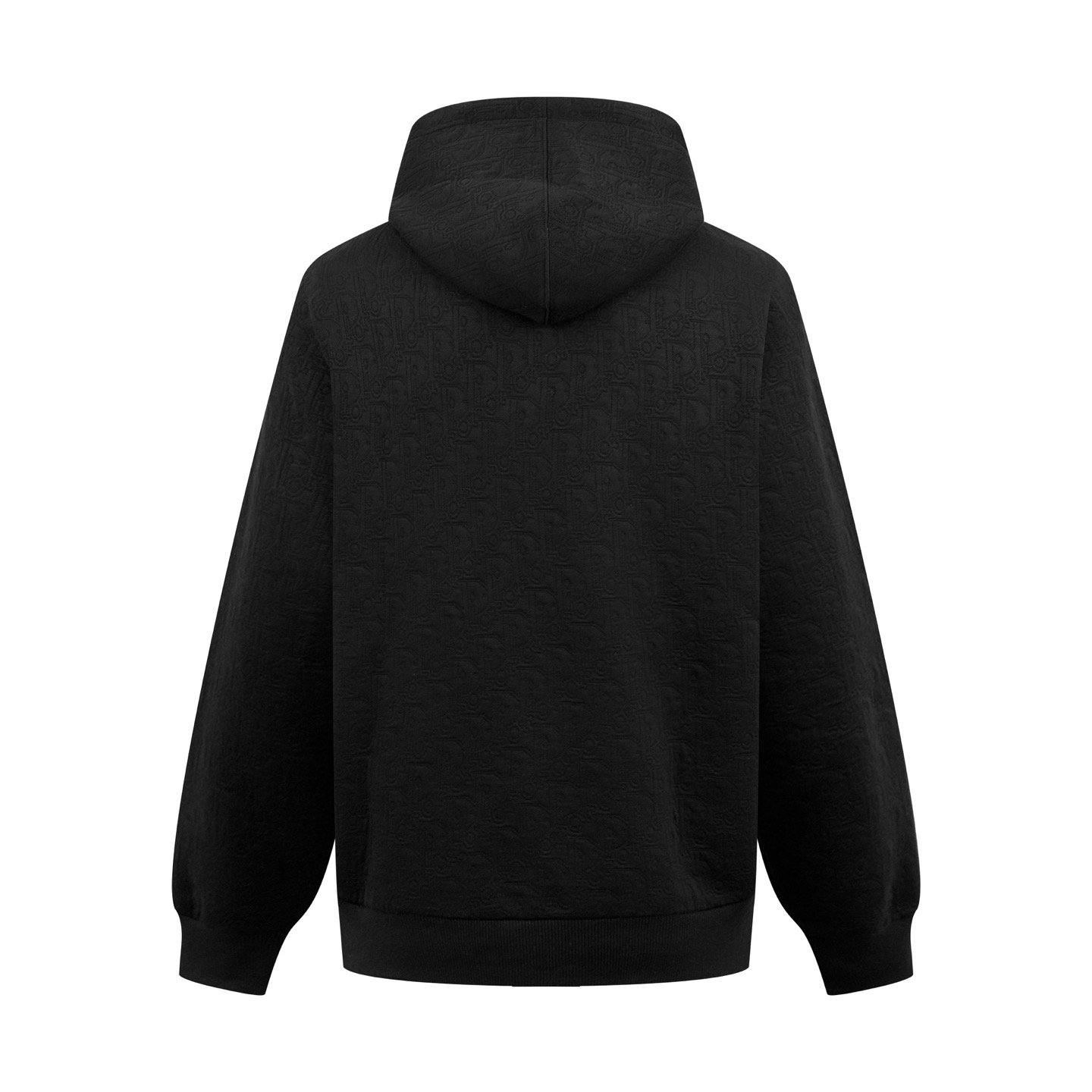 dior oblique hoodie zwart