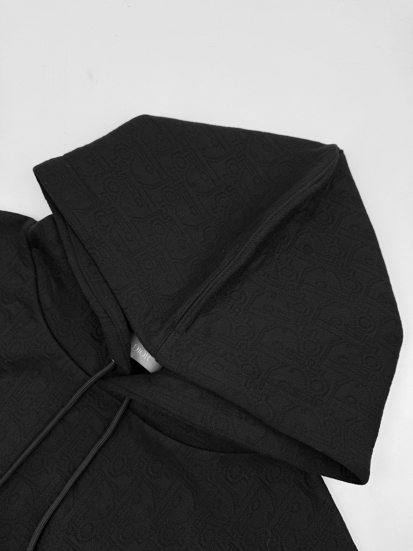 dior oblique hoodie zwart