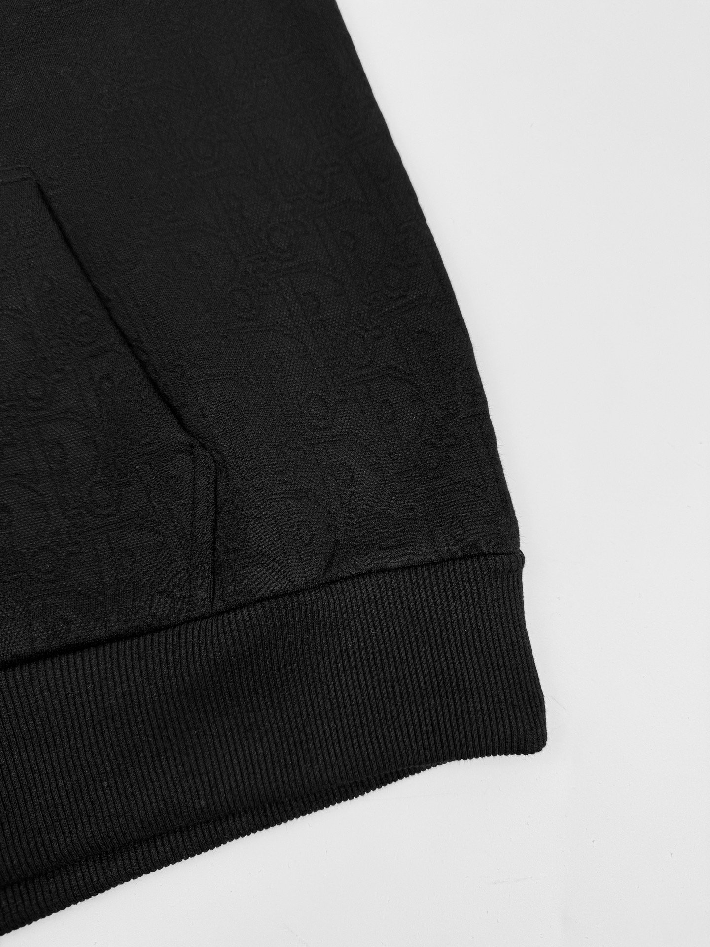 dior oblique hoodie zwart