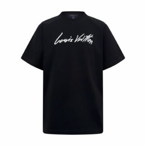 embossed louis vuitton t shirt zwart (copy)