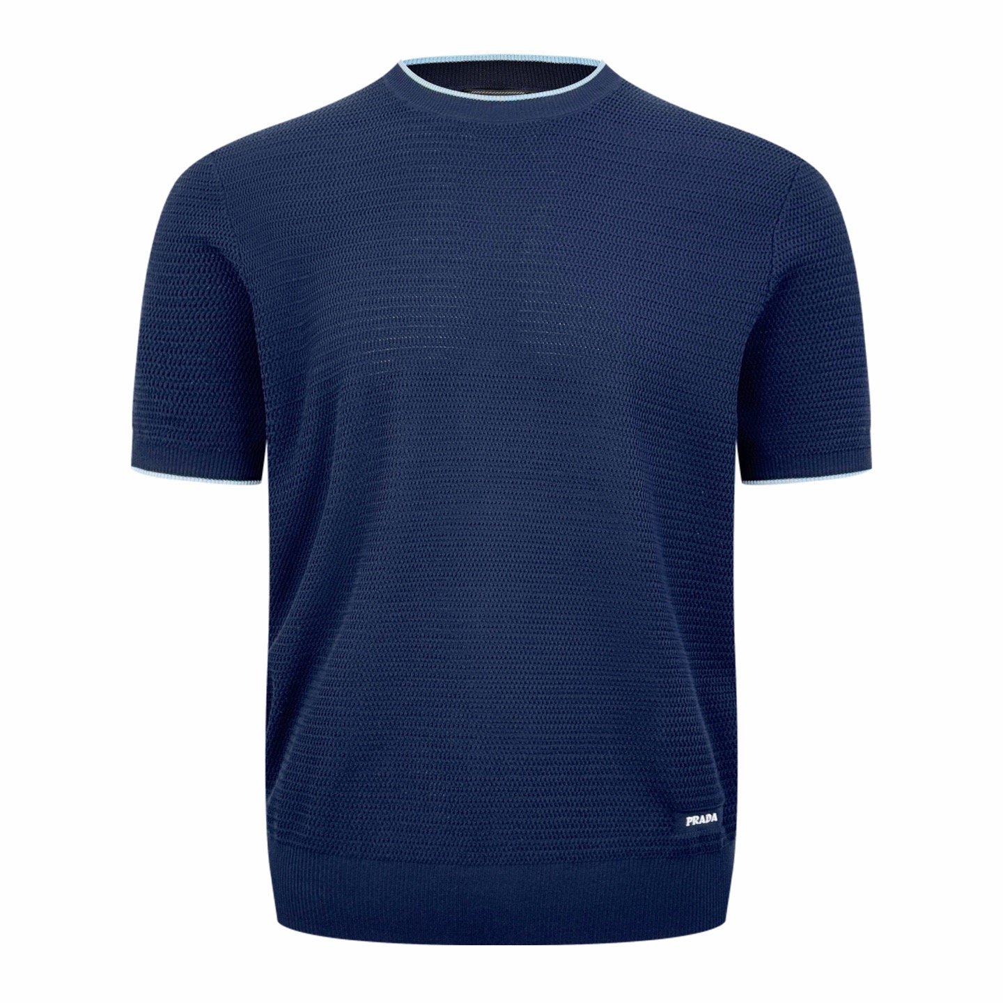 prada short sleeve t shirt blauw