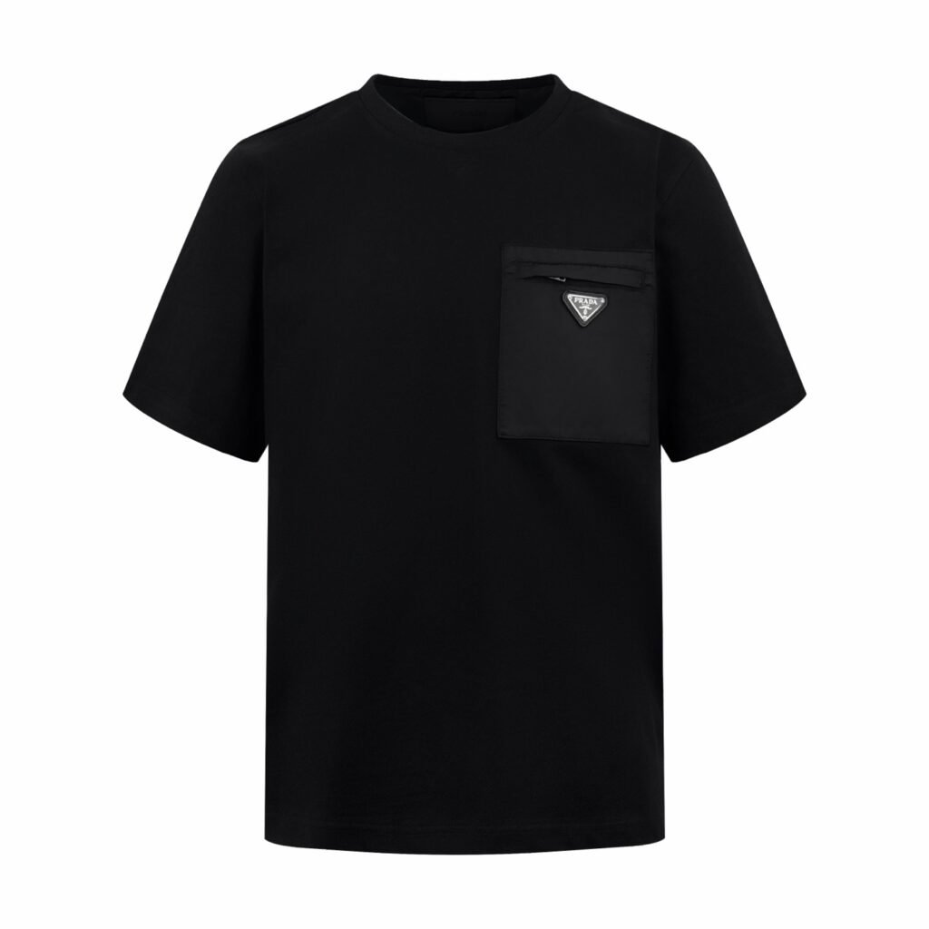prada short sleeve t shirt blauw