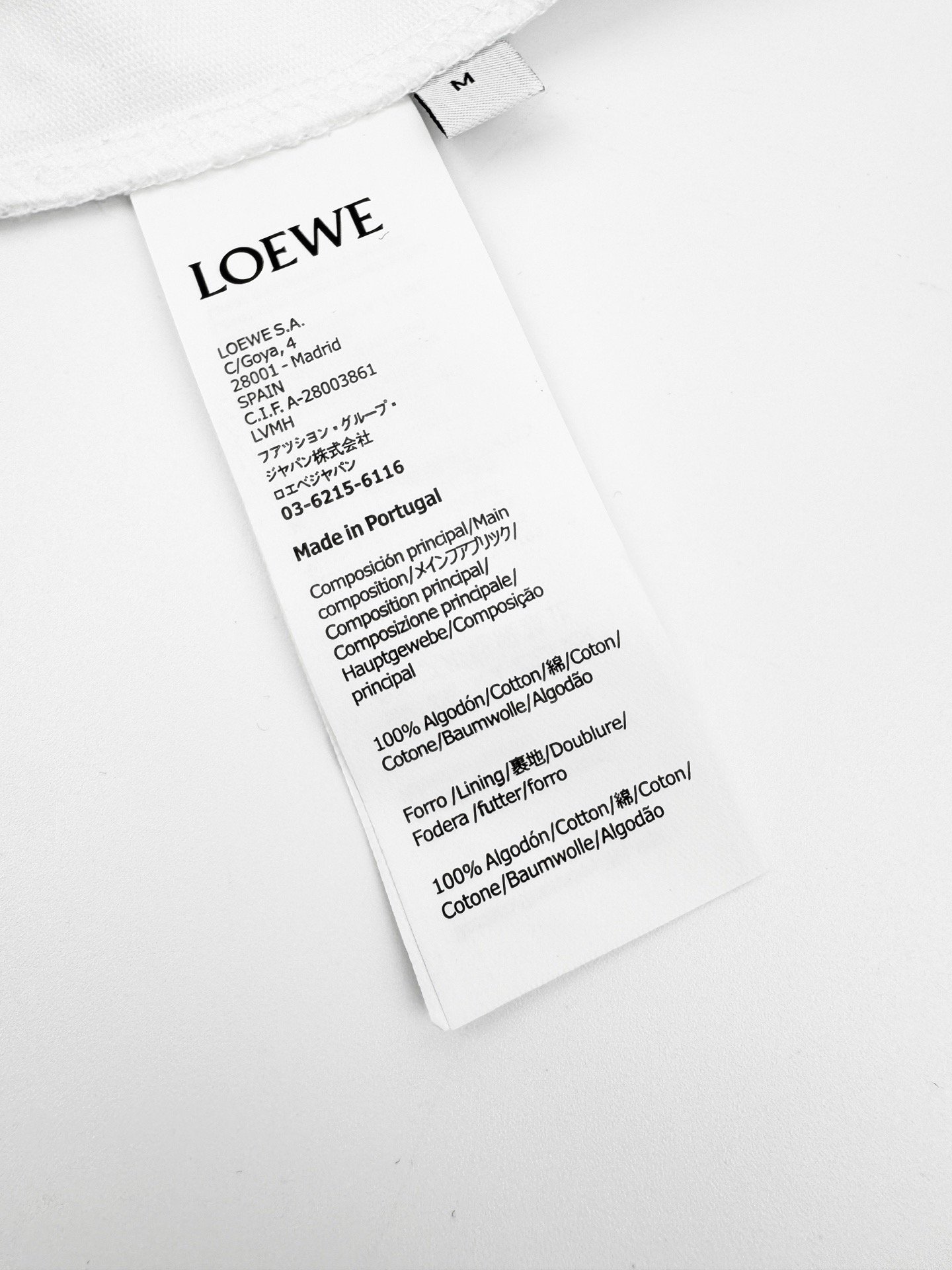 loewe anagramt shirt zwart (copy)