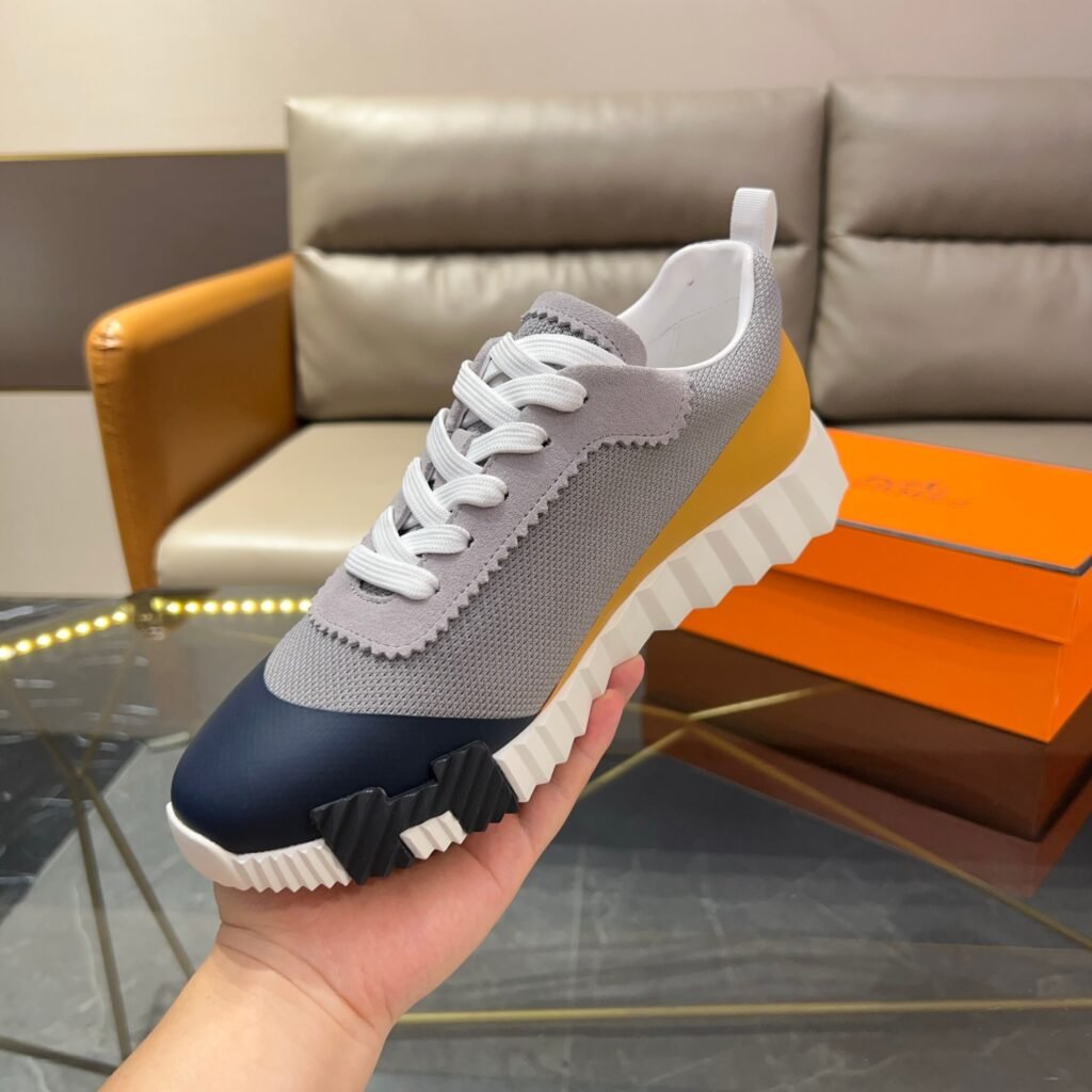 hermès bouncing satin knit and suede