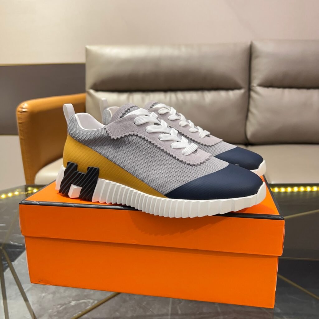 hermès bouncing satin knit and suede