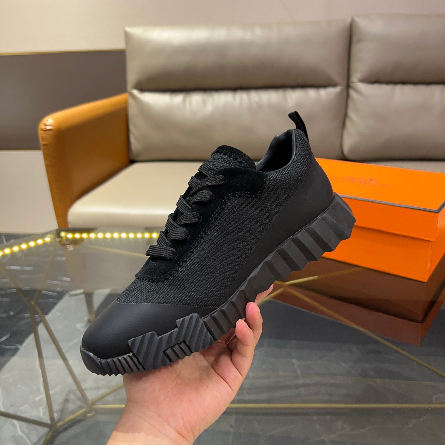 hermès bouncing satin knit and suede (copy)