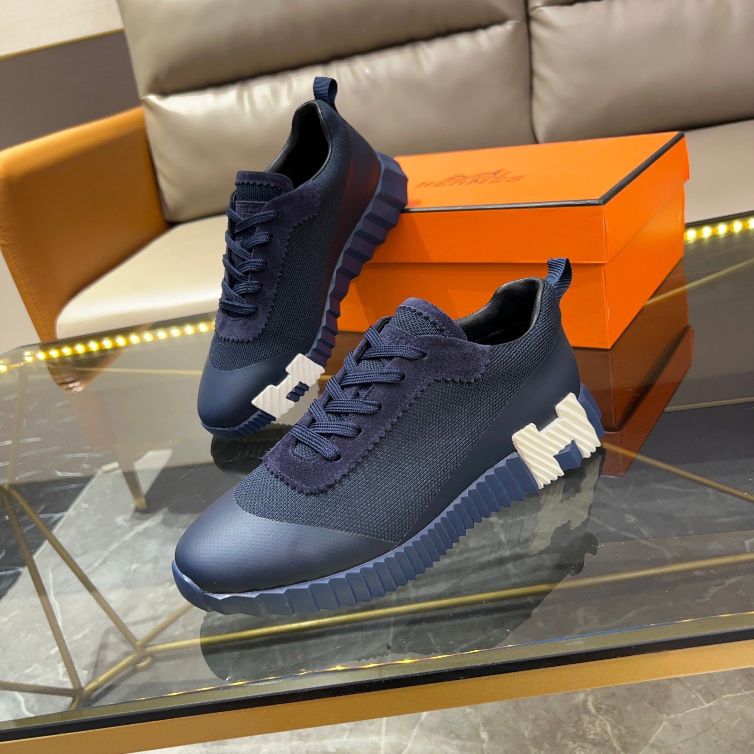hermès bouncing satin knit and suede (copy)
