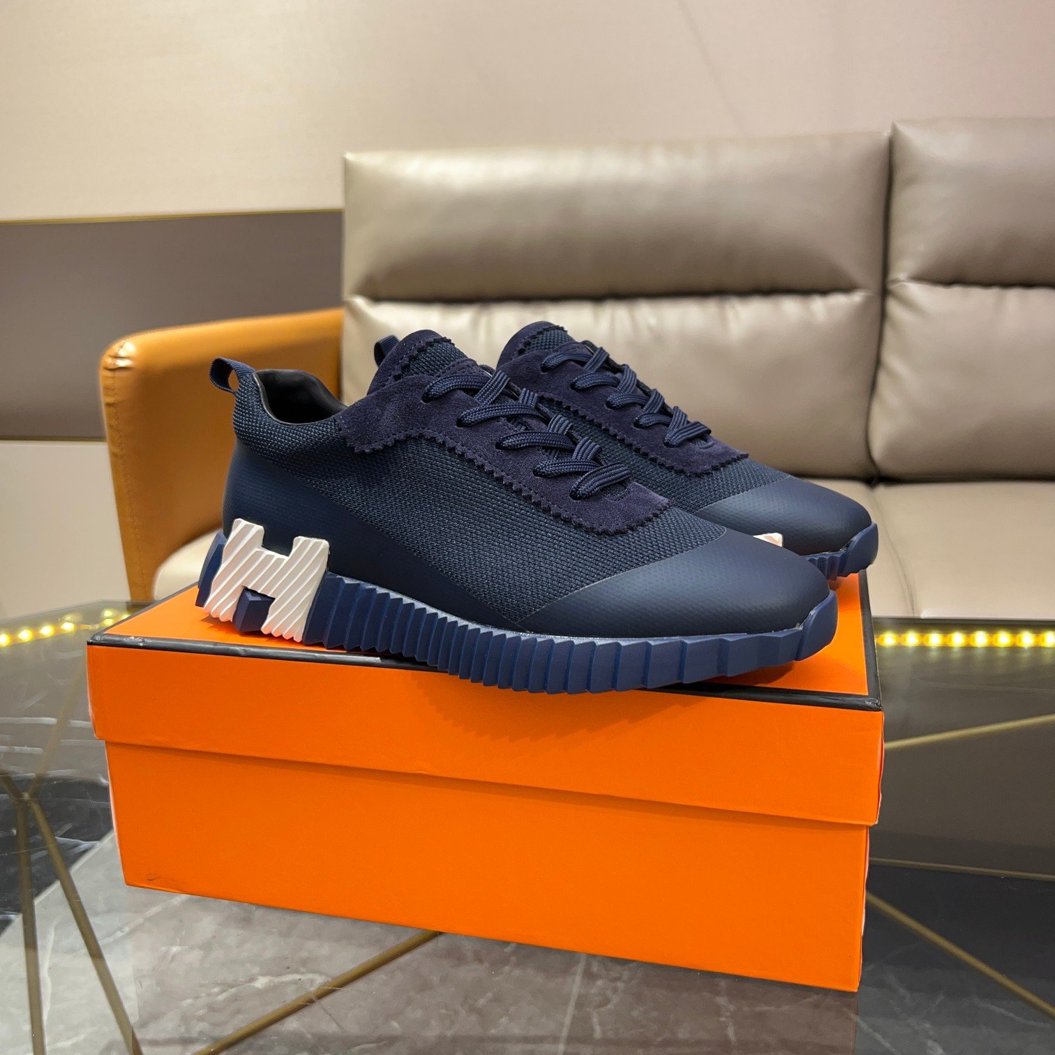 hermès bouncing satin knit and suede (copy)