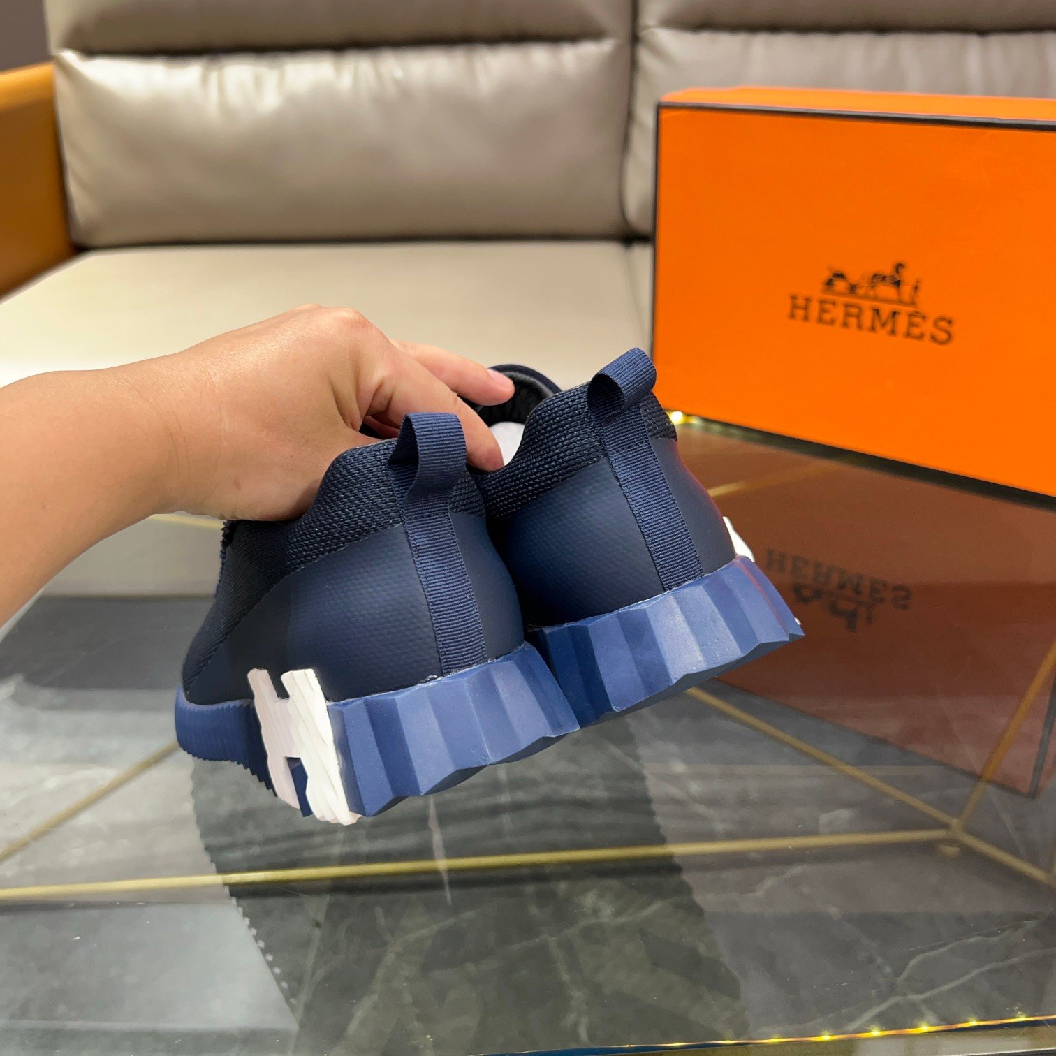 hermès bouncing satin knit and suede (copy)