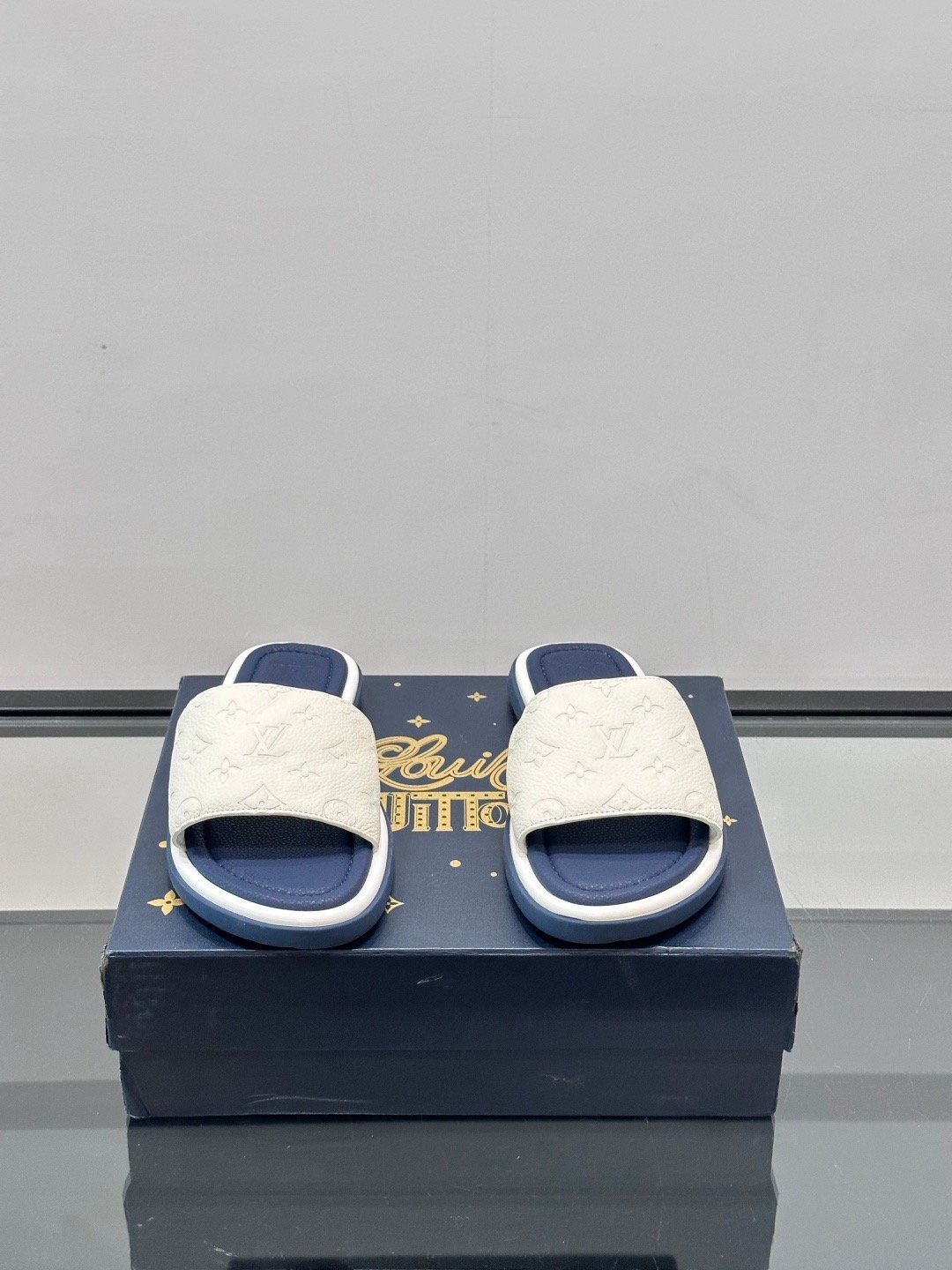 louis vuitton waterfront mule zwart