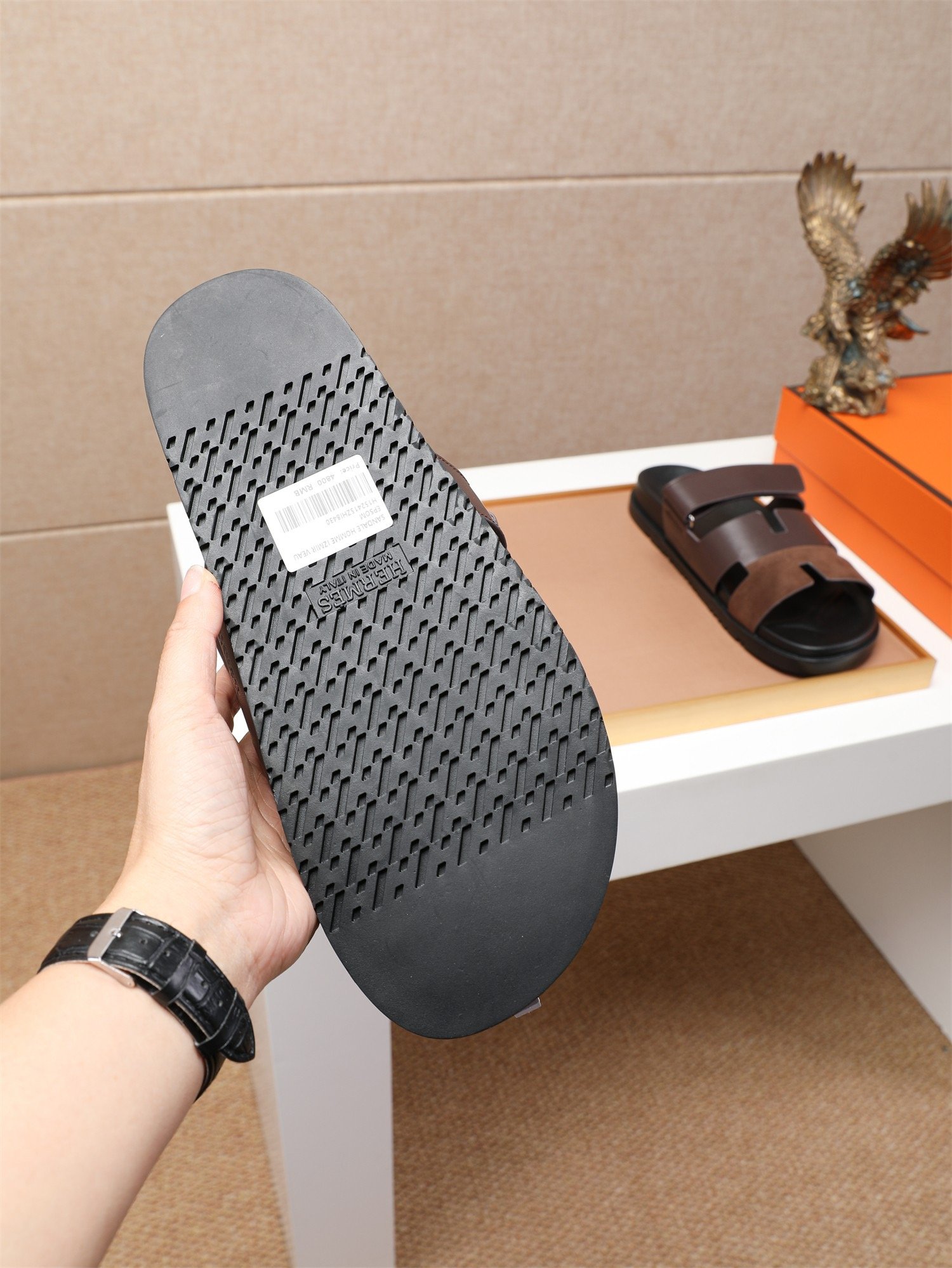 hermès chypre sandal bruin