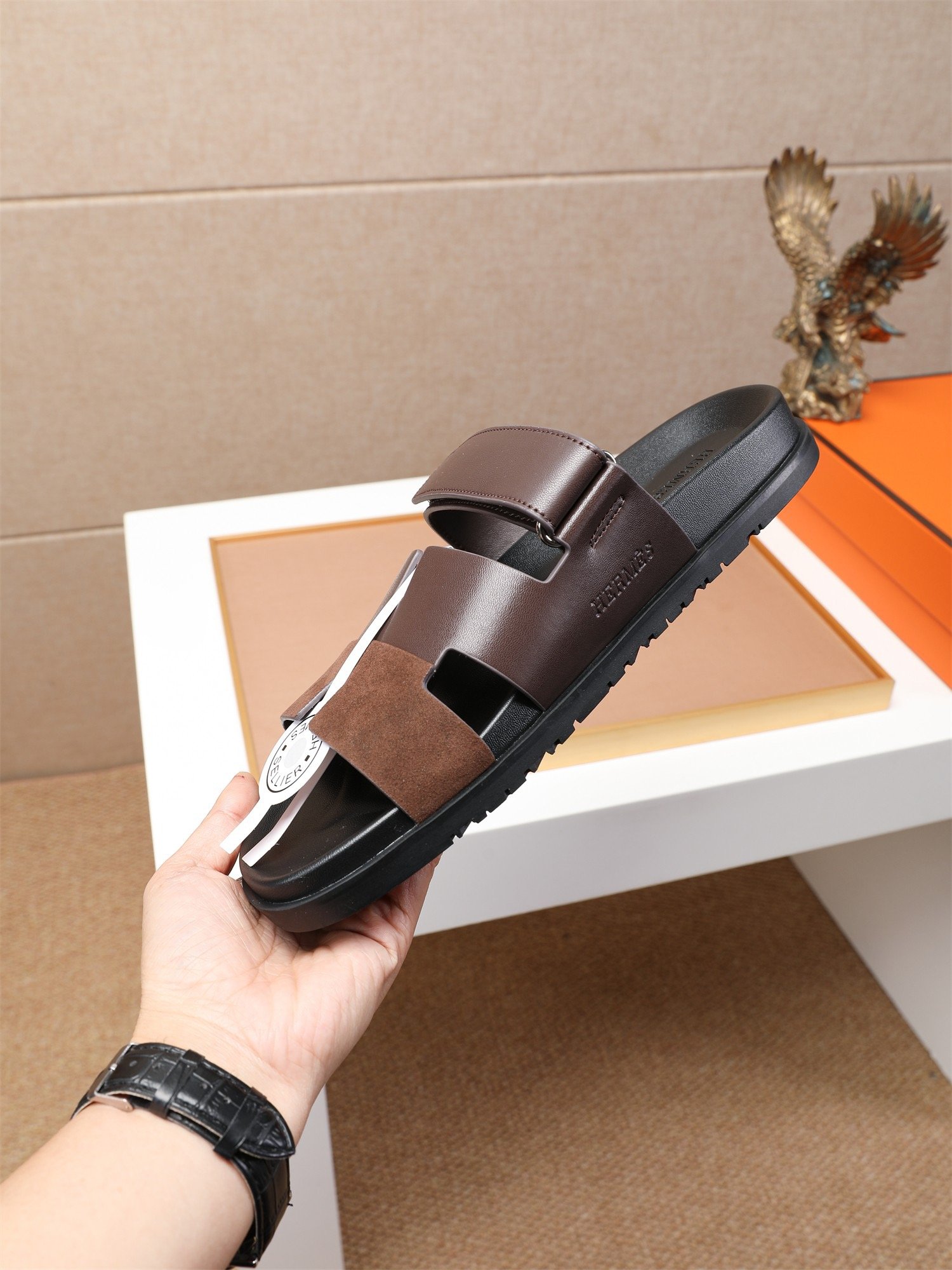 hermès chypre sandal bruin