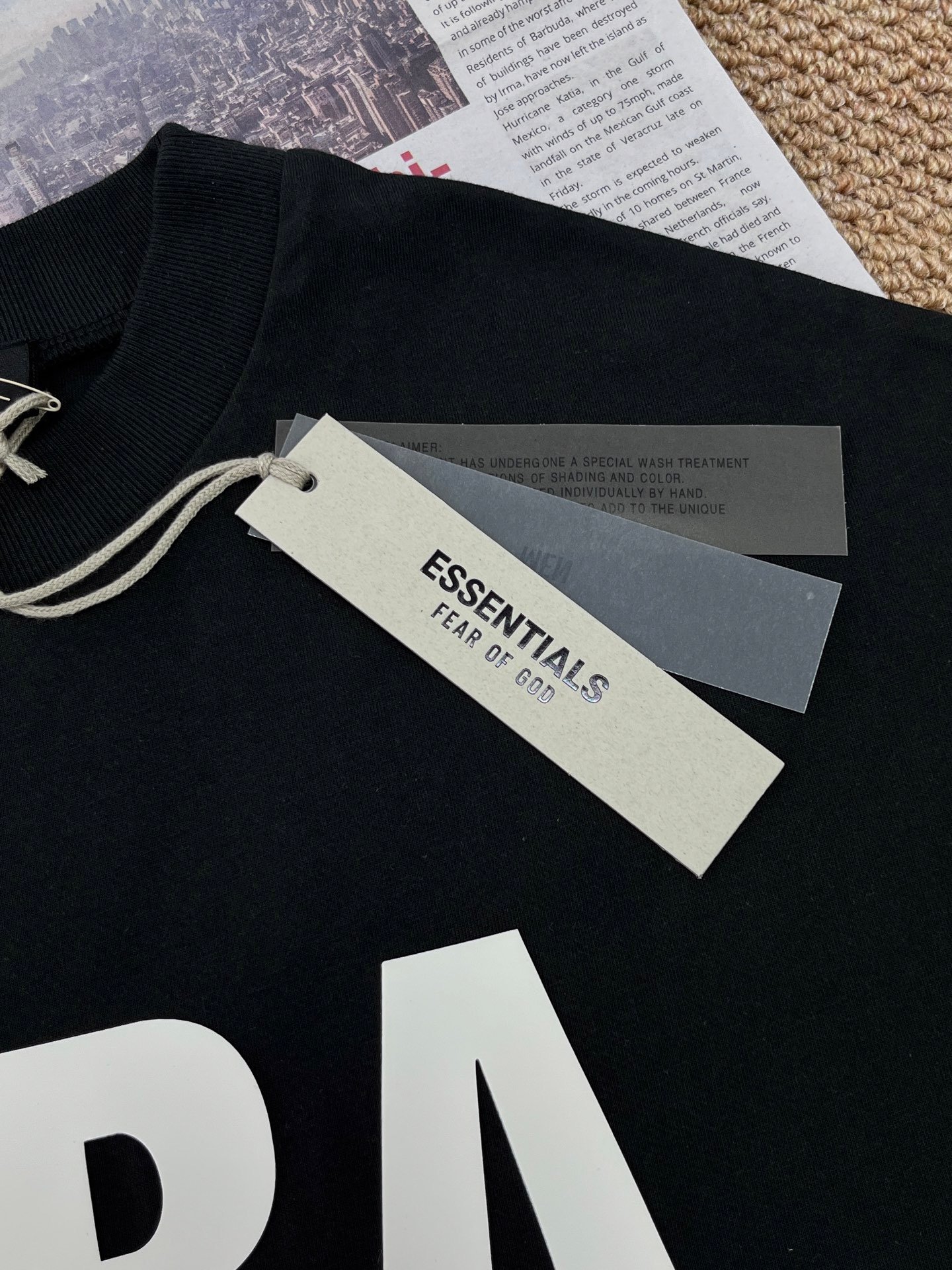 fear of god essentials nba zwart zomer set