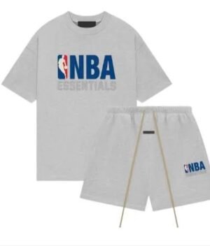 fear of god essentials nba zwart zomer set