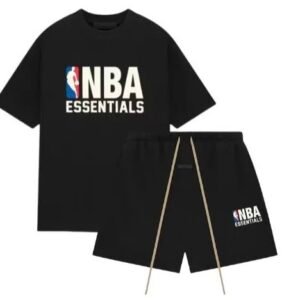 Fear of God Essentials NBA zwart zomer set BL