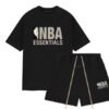 fear of god essentials nba zwart zomer set
