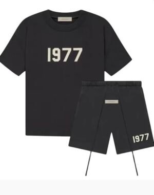 fear of god essentials nba zwart zomer set