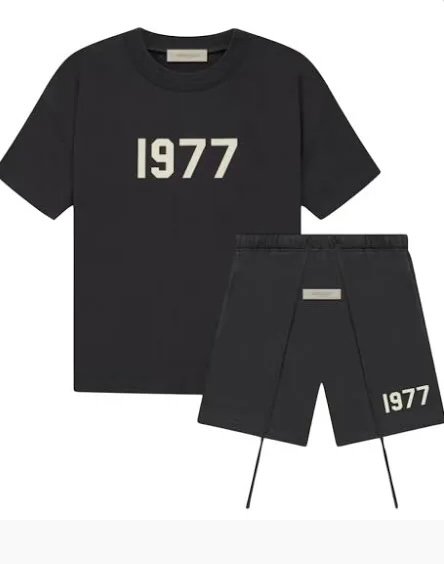 fear of god essentials nba zwart zomer set