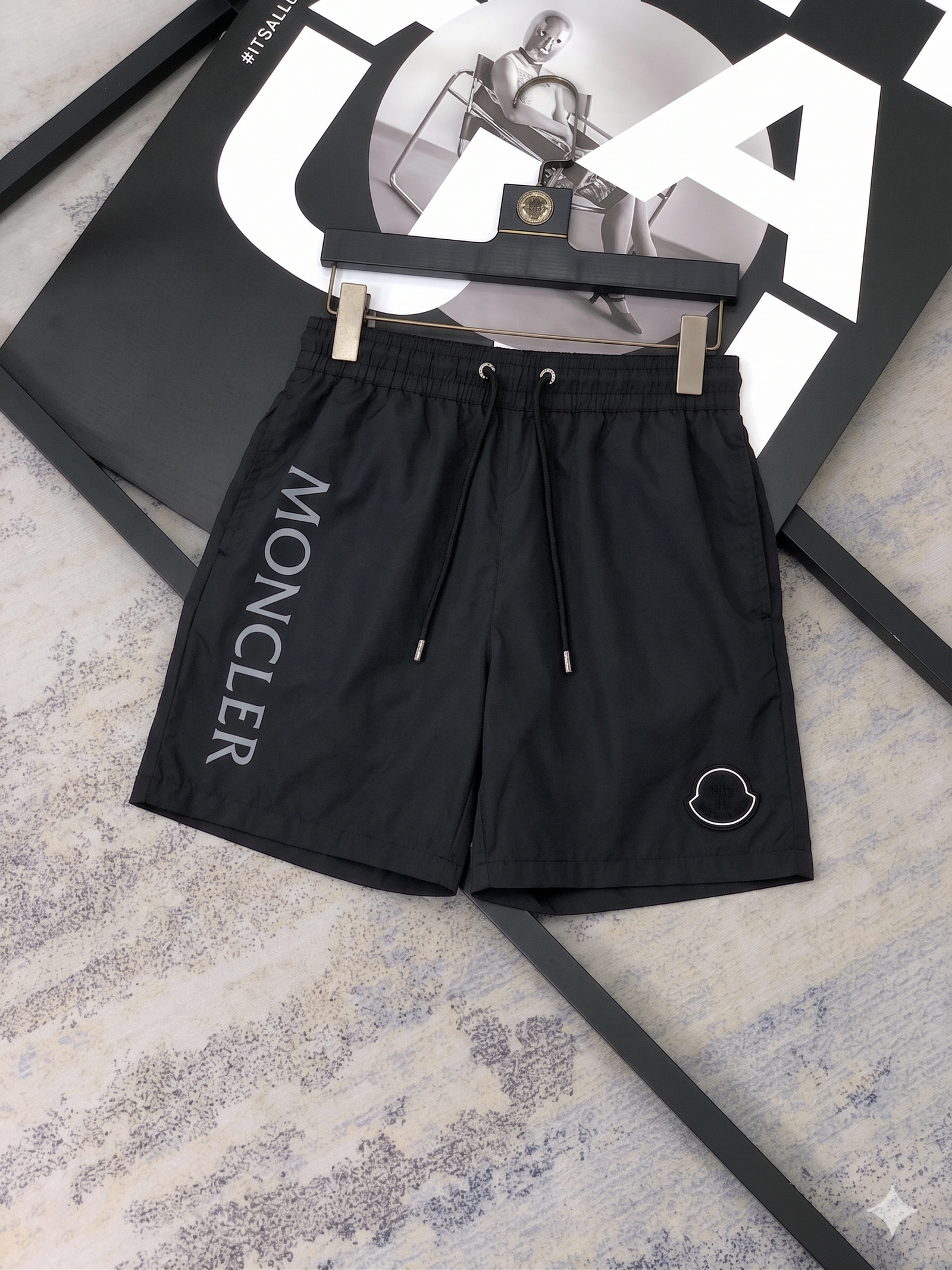 moncler zwembroek zwart